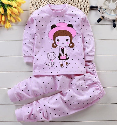 Kids Long Sleeved Pajamas Sets