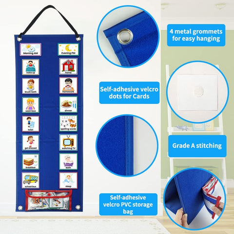 Children Visual Schedule Calendar Chart