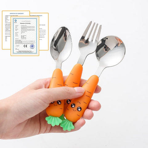 Children Carrots Tableware Set