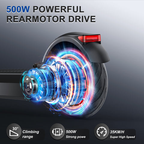 500W 40km/h Adult Electric Scooter