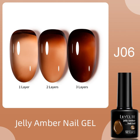 New Jelly Orange Gel Nail Polish