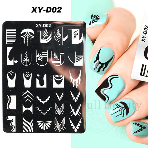 New Nail Charm Mold Stencil Tools