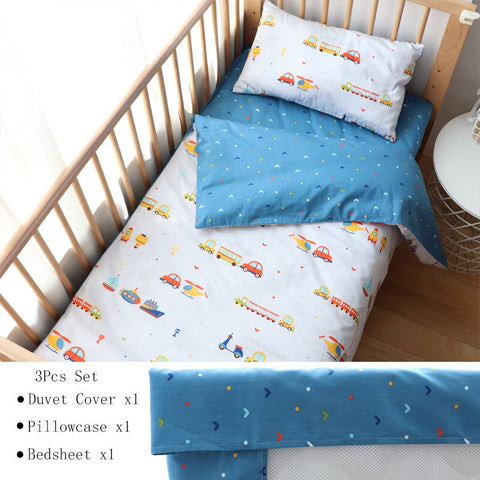 3 Pcs Baby Crib Bedding Set