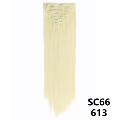 New Long Straight Natural 16 Clip
