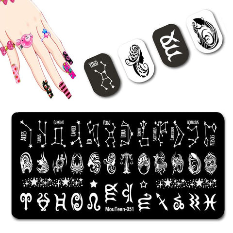 2022 New Pattern Nail Stamping Plates Graffiti Art