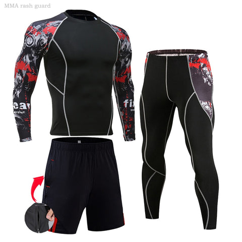 Men Running Fitness Sports Suits