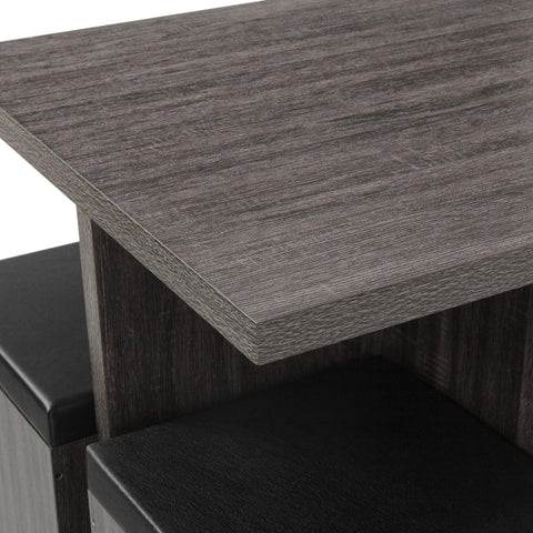 Mainstays 5-Piece Dexter Dining Set with Storage Ottoman dining table set 4 chairs