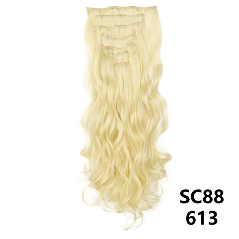 New Long Straight Natural 16 Clip