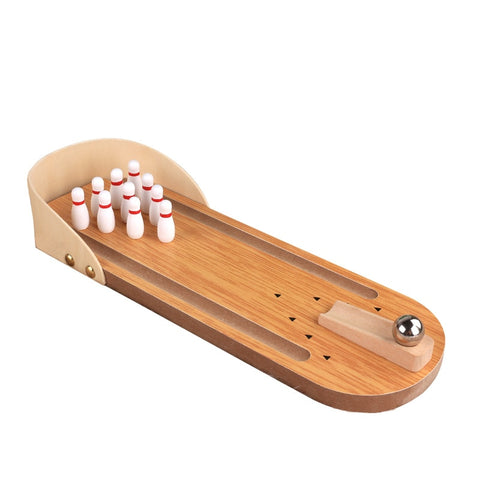 New Wooden Mini Desktop Bowling Game Toy