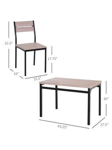 5-Piece Dining Table Furniture Set