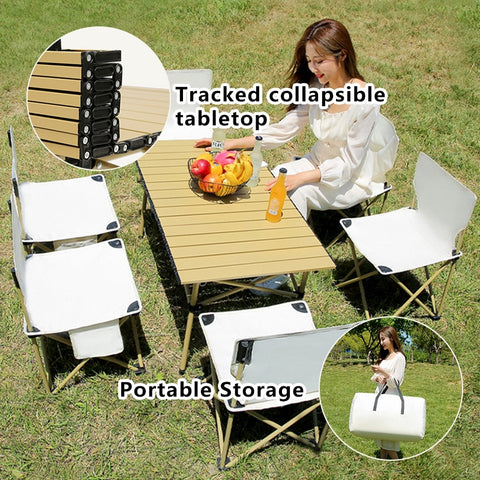 New Portable Folding Camping table Chairs set