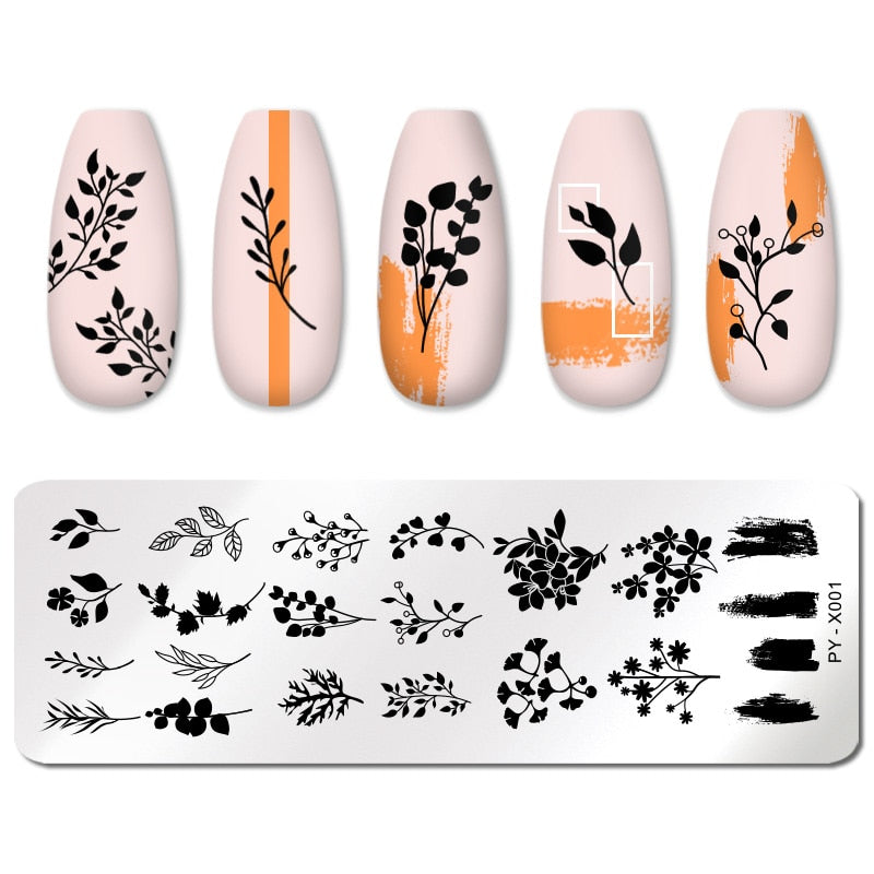 12*6cm Nail Art Templates Stamping Plate