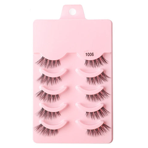3/5 Pairs Faux Mink Lashes Reusable False Eyelashes