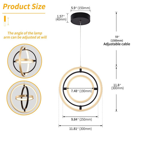 Rotatable LED Modern Pendant Light