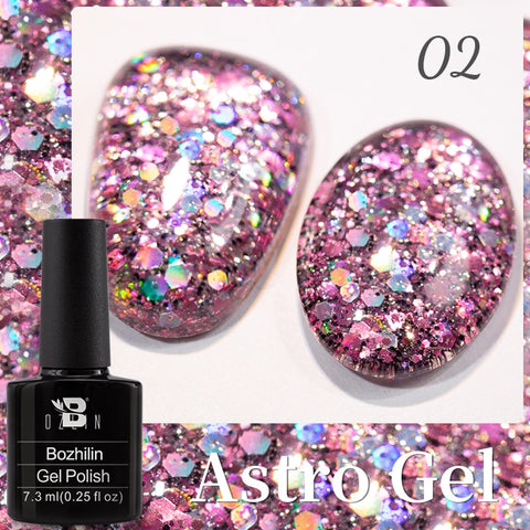 New Chameleon Flake Gel Nail Polish