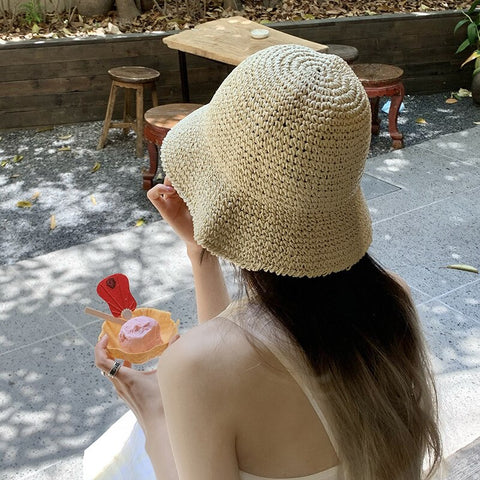 2022 Summer New Folding Straw Hat