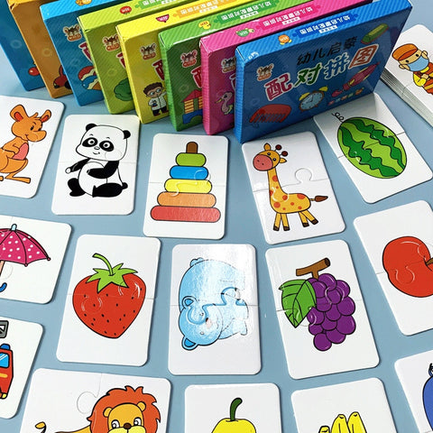 32Pcs Montessori Toddler Card Matching Game