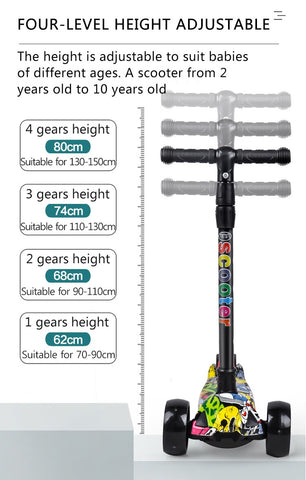 New Children One-Pedal Three-Wheel Scooter