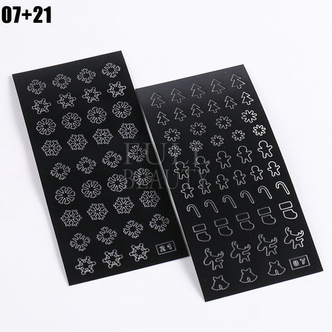 New Heart Butterfly Star Nail Stickers