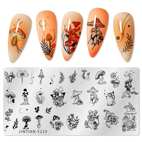 New Square Round Nail Stamping Plates