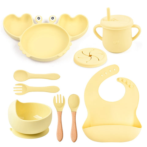 9Pcs Baby Silicone Non-Slip Set