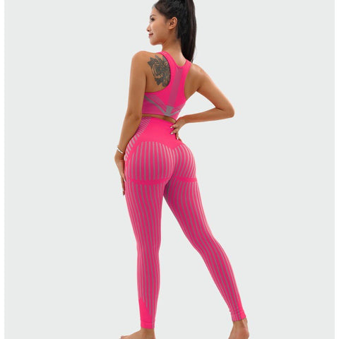 2PCS Women Seamless Yoga Set