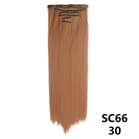 New Long Straight Natural 16 Clip