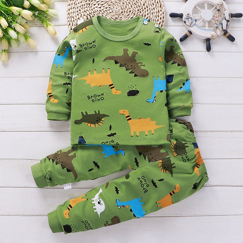 Kids Long Sleeved Pajamas Sets