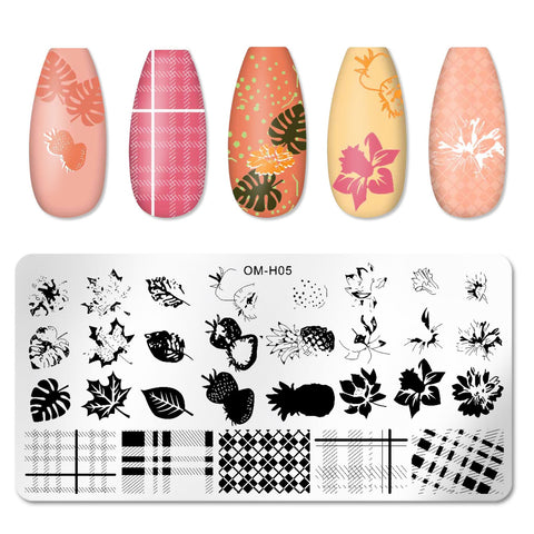 New Lace Flowers Nail Stamping Plates