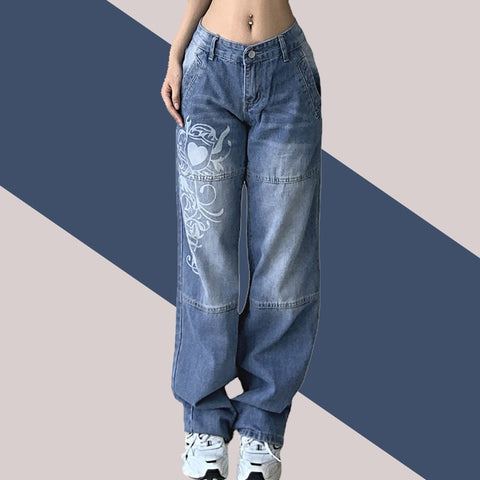 Women Straight wide leg jeans
