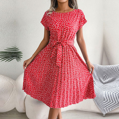 Summer Short Sleeve High Waist Chic Dress