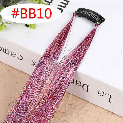 Rainbow Shiny Sparkle Hair Tinsel Kit