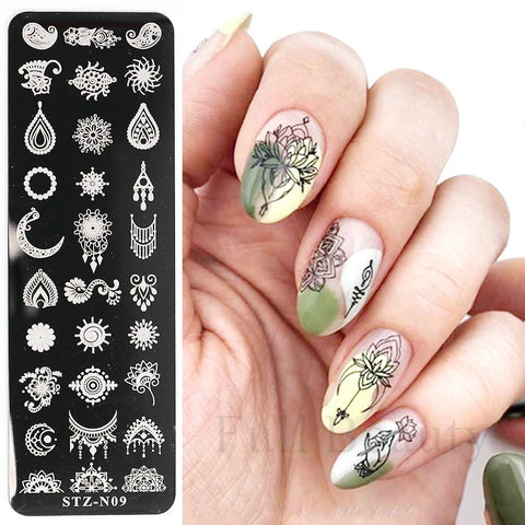 New Nail Charm Mold Stencil Tools