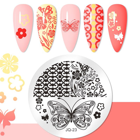 1PC Striped Line Stamping Plates