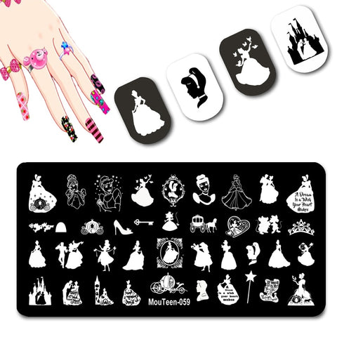 2022 New Pattern Nail Stamping Plates Graffiti Art