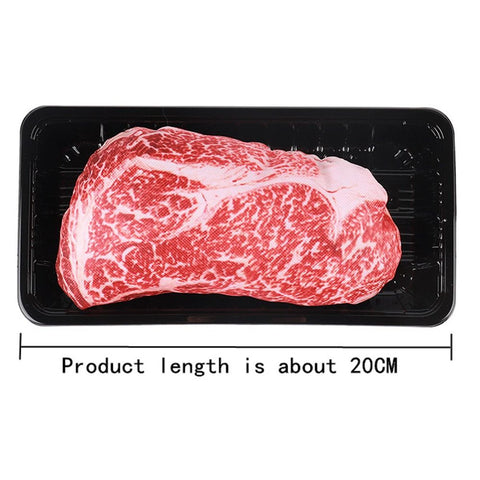 Pet Squeaky Steak Shape Chew Toy