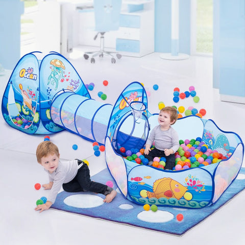 3 In 1 Children Ball Pool Baby Ballon Playpen Portable Kids Tent Ball Pit