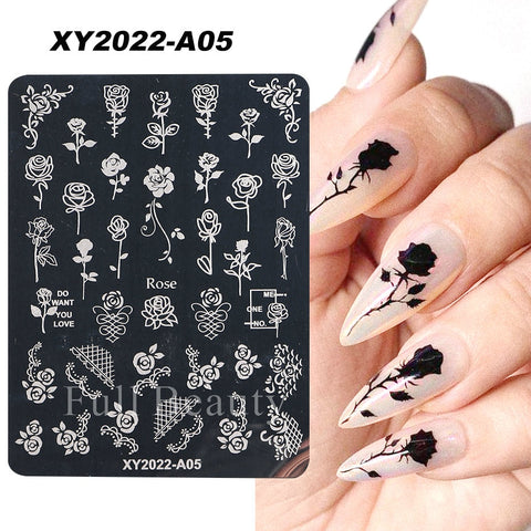 New Nail Charm Mold Stencil Tools