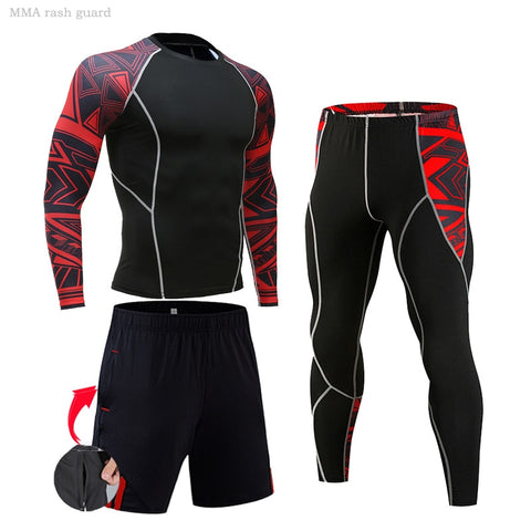 Men Running Fitness Sports Suits