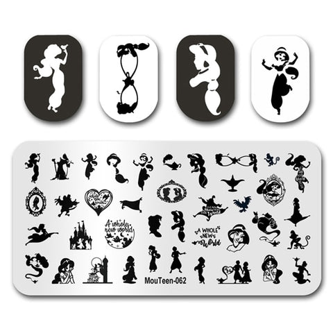 New Nail Plates Stamp King Manicure Set