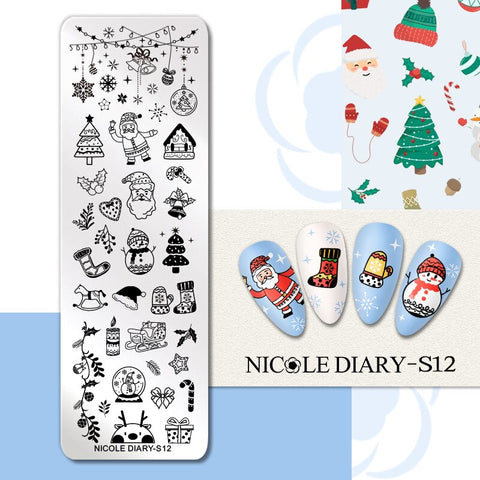 New Flower Stripe Design Stamping Plates