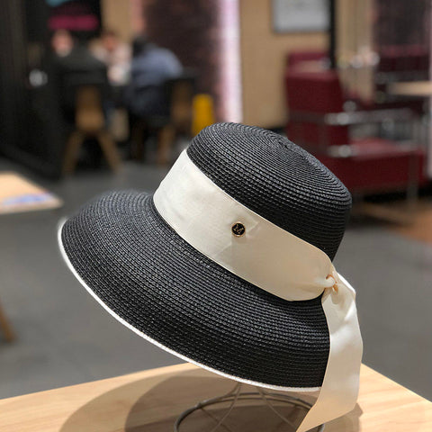Women Beach Hepburn style Bucket Hat