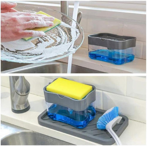 Soap Dispenser With Sponge Holder