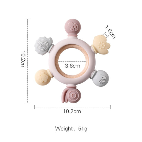Baby Silicone Teether Ring