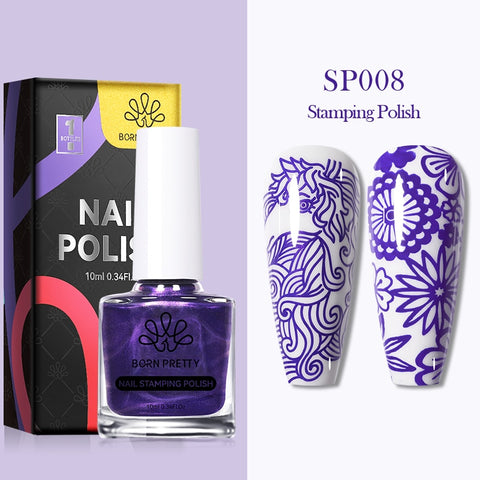 10ml 25 Colors Nail Stamping Polish