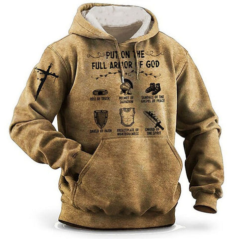 Hoodie Men's Hooded Sweatshirt 3D Printed Letter