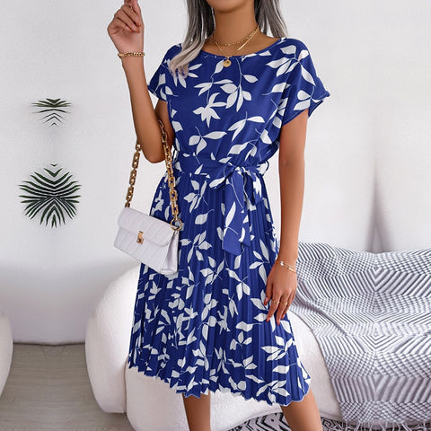 Summer Short Sleeve High Waist Chic Dress
