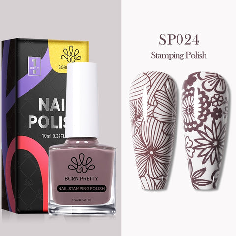10ml 25 Colors Nail Stamping Polish