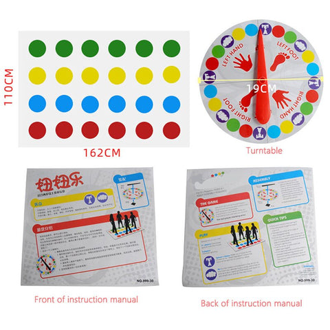 New Twister Fun Game Outdoor Board Toy