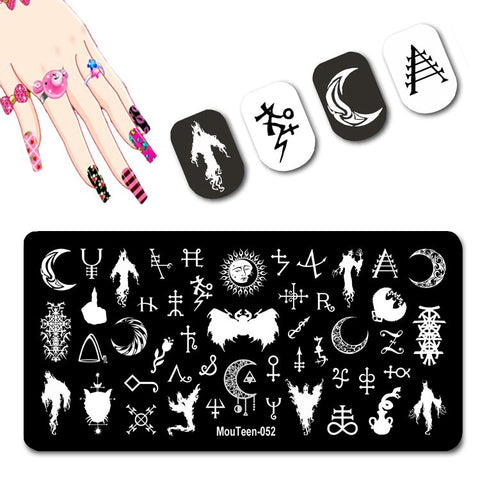 2022 New Pattern Nail Stamping Plates Graffiti Art